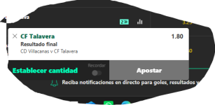Captura de cuota