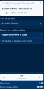 Captura de cuota