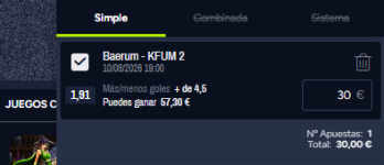 Captura de cuota