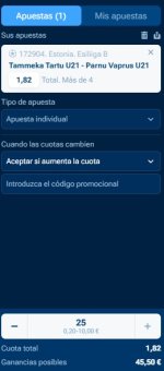 Captura de cuota
