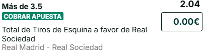 Captura de cuota