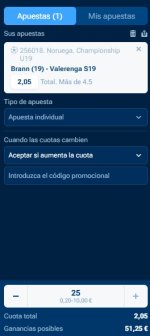 Captura de cuota