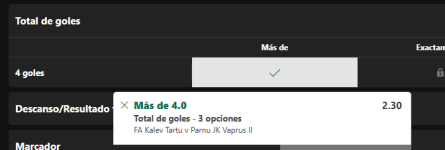 Captura de cuota