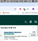 Captura de cuota