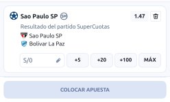 Captura de cuota