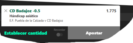 Captura de cuota