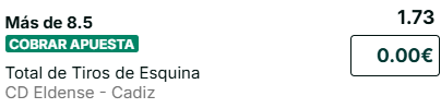 Captura de cuota