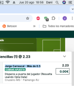 Captura de cuota
