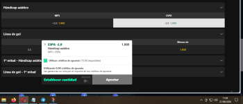 Captura de cuota