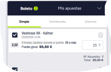 Captura de cuota