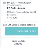 Captura de cuota