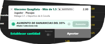 Captura de cuota