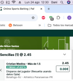 Captura de cuota