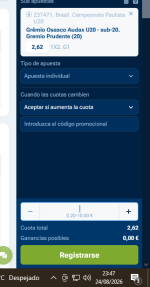 Captura de cuota