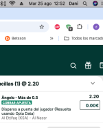 Captura de cuota