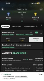 Captura de cuota