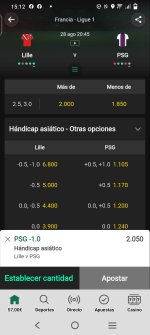 Captura de cuota