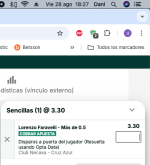 Captura de cuota