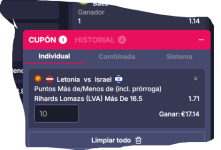 Captura de cuota
