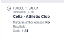 Captura de cuota