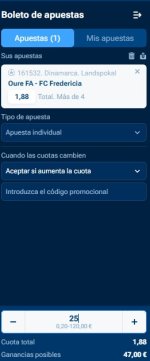 Captura de cuota