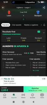 Captura de cuota