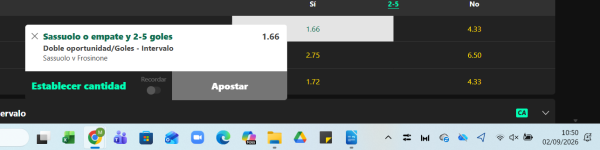 Captura de cuota