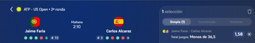 Captura de cuota