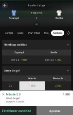 Captura de cuota