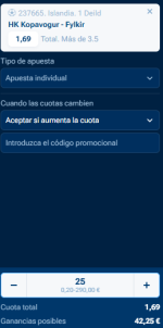 Captura de cuota