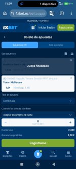 Captura de cuota