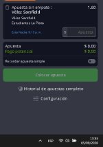 Captura de cuota