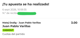 Captura de cuota