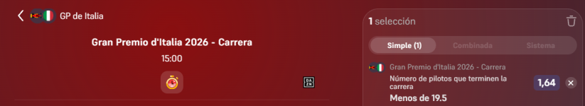 Captura de cuota
