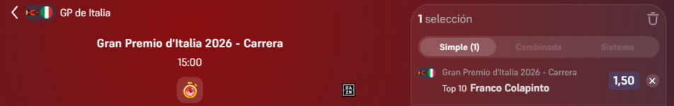 Captura de cuota