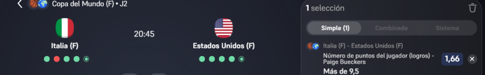 Captura de cuota