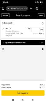 Captura de cuota