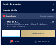 Captura de cuota