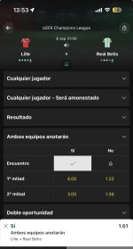 Captura de cuota