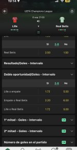 Captura de cuota