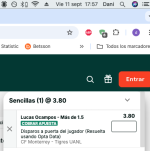 Captura de cuota