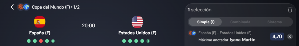 Captura de cuota