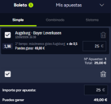 Captura de cuota