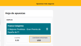 Captura de cuota