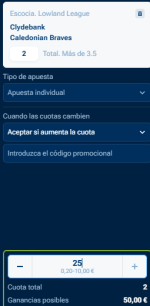 Captura de cuota