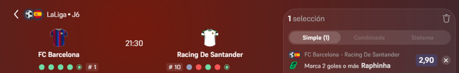 Captura de cuota