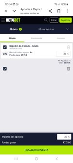 Captura de cuota