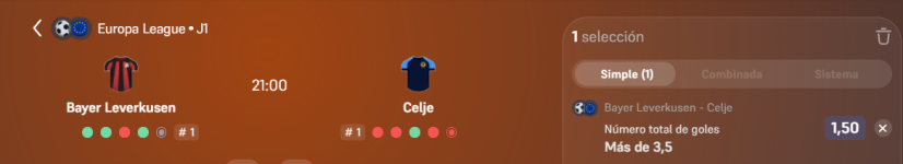 Captura de cuota