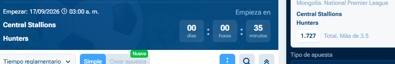 Captura de cuota