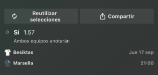 Captura de cuota